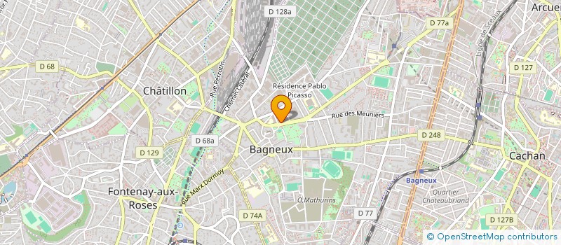 localisation de l'entreprise MONSIEUR YOUSSOUF DIABY à BAGNEUX