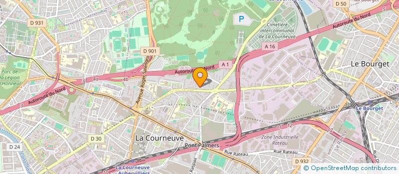 localisation de l'entreprise MONSIEUR YOUSSOUF DIAGOURAGA à LA COURNEUVE