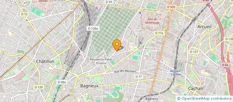 localisation de l'entreprise MONSIEUR YOUSSOUF DIALLO à BAGNEUX