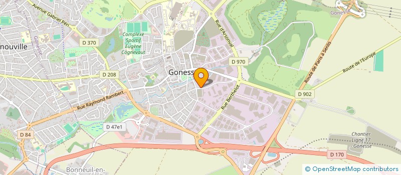 localisation de l'entreprise MONSIEUR YOUSSOUF DIAWARA  GONESSE