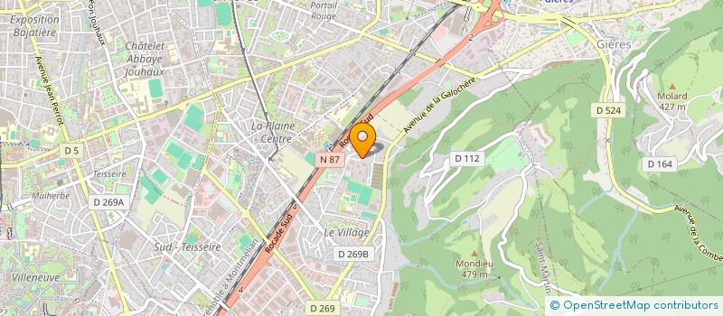 localisation de l'entreprise MONSIEUR YOUSSOUF DJABRE  SAINT-MARTIN-D'HERES