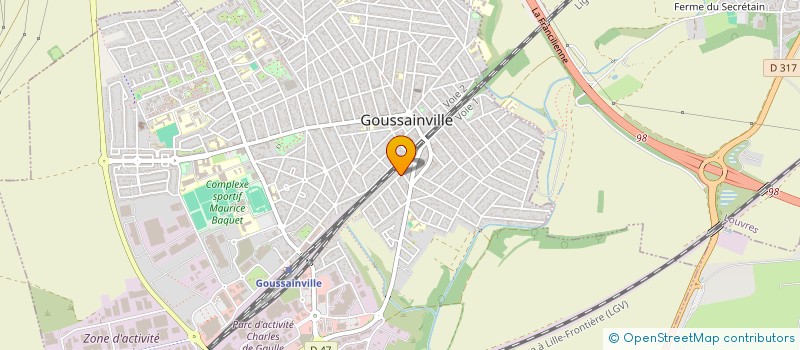 localisation de l'entreprise MONSIEUR YOUSSOUF FOFANA  GOUSSAINVILLE