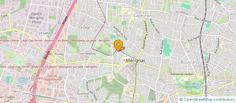 localisation de l'entreprise MONSIEUR YOUSSOUF GUEYE  MERIGNAC