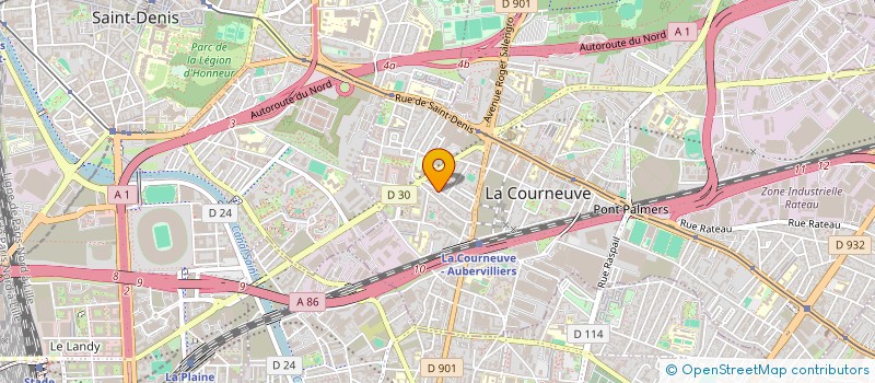 localisation de l'entreprise MONSIEUR YOUSSOUF KANTE à LA COURNEUVE