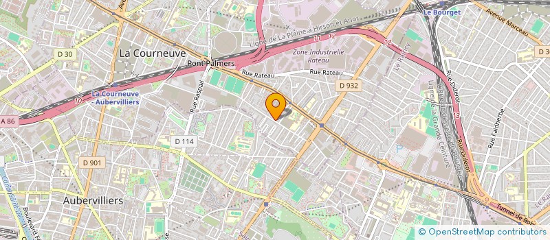 localisation de l'entreprise MONSIEUR YOUSSOUF KONE à LA COURNEUVE