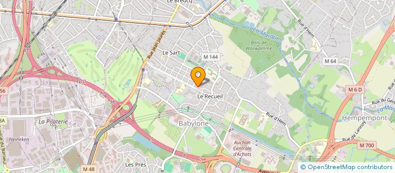 localisation de l'entreprise MONSIEUR YOUSSOUF LARBI AISSA  VILLENEUVE-D'ASCQ