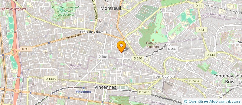 localisation de l'entreprise MONSIEUR YOUSSOUF MAHAMATH à MONTREUIL