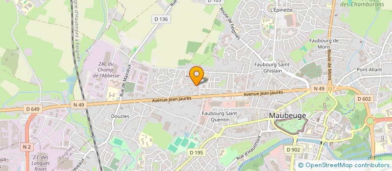 localisation de l'entreprise MONSIEUR YOUSSOUF MEZROUA  MAUBEUGE