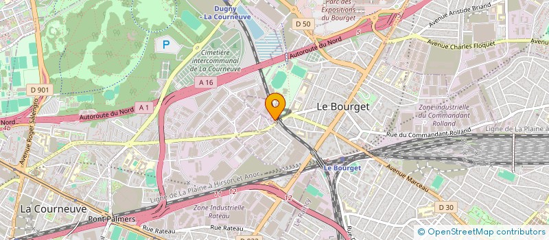 localisation de l'entreprise MONSIEUR YOUSSOUF TRAORE à LE BOURGET