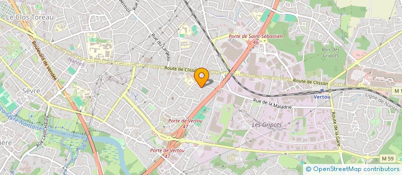 localisation de l'entreprise MONSIEUR YOUSSOUF TRAORE  VERTOU