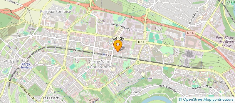 localisation de l'entreprise MONSIEUR YOUSSOUF WAGUE  CERGY