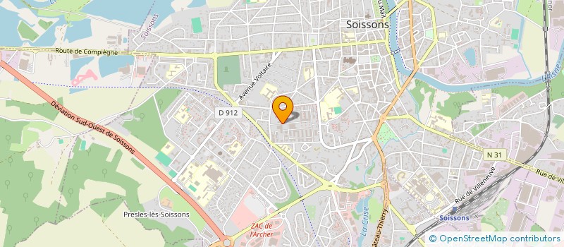 localisation de l'entreprise MONSIEUR YOUSSOUPHA NDIAYE à SOISSONS