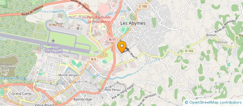 localisation de l'entreprise MONSIEUR YOVAN ANDRE  LES ABYMES