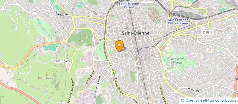 localisation de l'entreprise MONSIEUR YOWANI MONSHENY  SAINT-ETIENNE