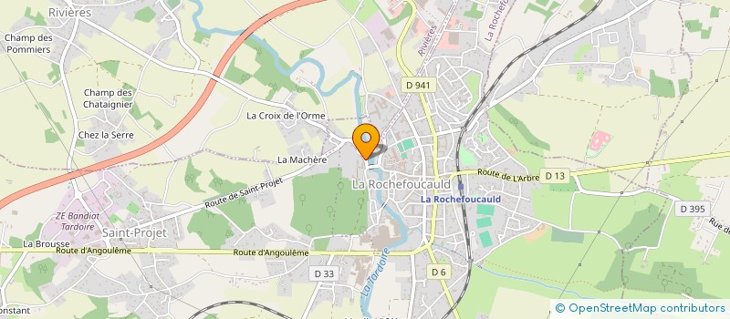 localisation de l'entreprise MONSIEUR YRIE GERVAIS à LA ROCHEFOUCAULD-EN-ANGOUMOIS