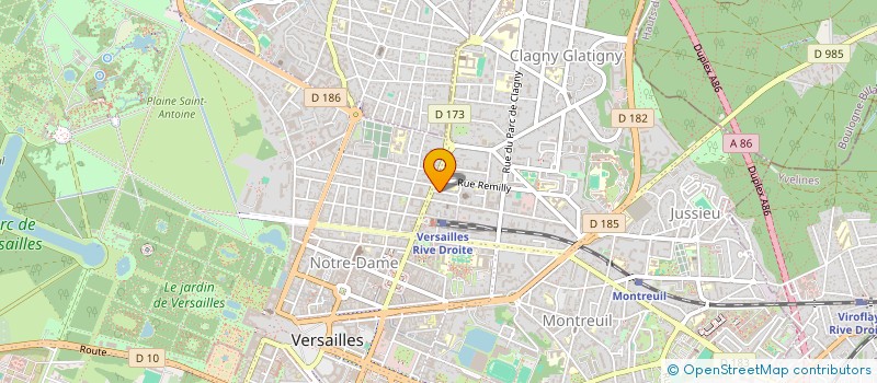 localisation de l'entreprise MONSIEUR YROUAN GOUZIEN à VERSAILLES
