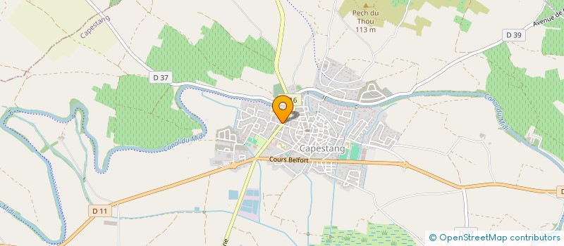 localisation de l'entreprise MONSIEUR YRVON PASDELOUP à CAPESTANG
