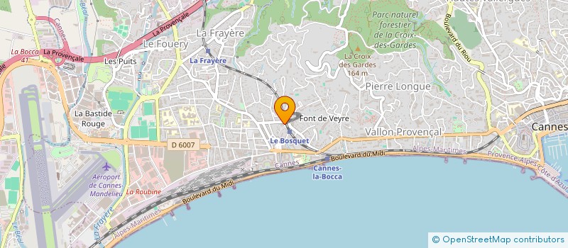 localisation de l'entreprise MONSIEUR YSAM BERGAOUI à CANNES