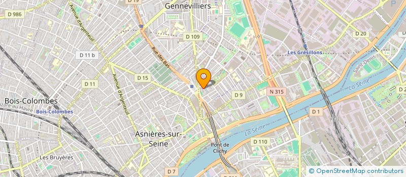 localisation de l'entreprise MONSIEUR YSMAIL BATHILY à GENNEVILLIERS