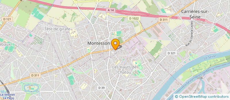 localisation de l'entreprise MONSIEUR YSSOUF KAMATE  MONTESSON