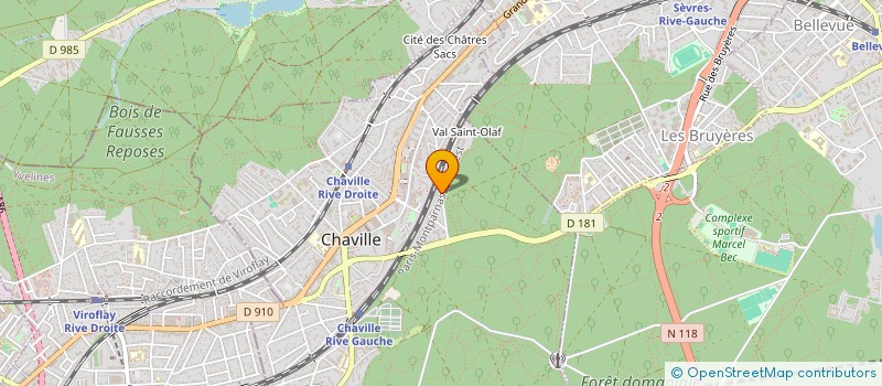 localisation de l'entreprise MONSIEUR YU PEI à CHAVILLE