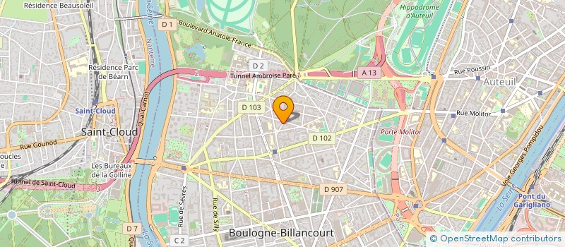 localisation de l'entreprise MONSIEUR YUFENG ZHOU à BOULOGNE-BILLANCOURT