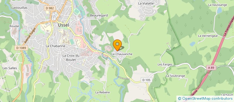 localisation de l'entreprise MONSIEUR YUKSEL ERMISER à USSEL