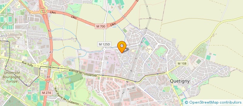 localisation de l'entreprise MONSIEUR YUKSEL TUNC  QUETIGNY