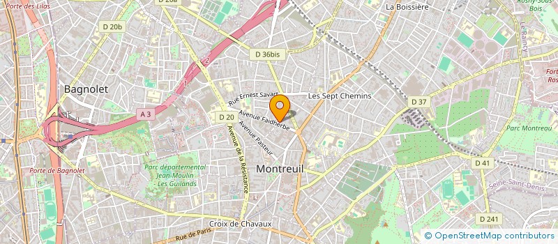 localisation de l'entreprise MONSIEUR YULI WENG à MONTREUIL