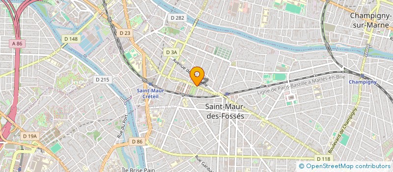 localisation de l'entreprise MONSIEUR YULUN WEI à SAINT-MAUR-DES-FOSSES