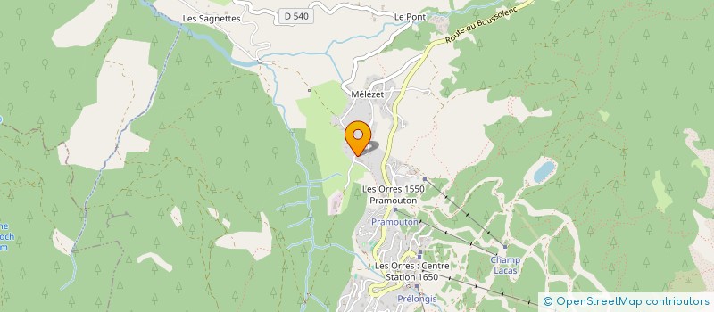 localisation de l'entreprise MONSIEUR YUME-MAEL MARTIN  LES ORRES