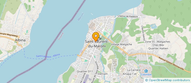 localisation de l'entreprise MONSIEUR YUNIOR RODRIGUEZ à SAINT-LAURENT-DU-MARONI