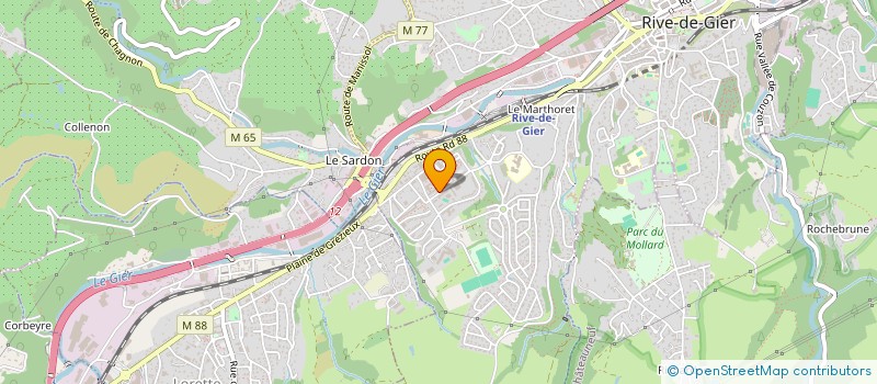 localisation de l'entreprise MONSIEUR YUNUS ASLAN  RIVE-DE-GIER