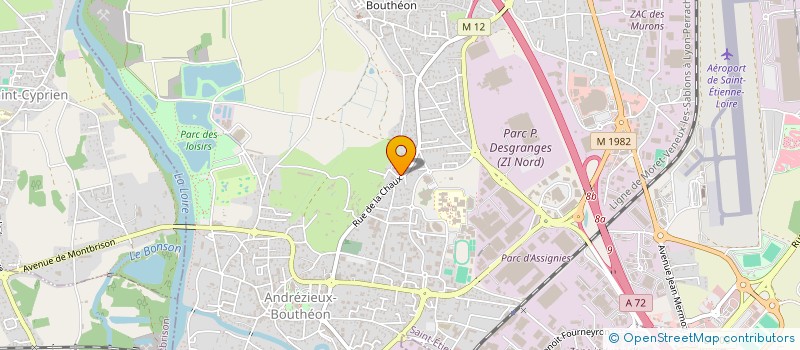 localisation de l'entreprise MONSIEUR YUNUS COBAN  ANDREZIEUX-BOUTHEON