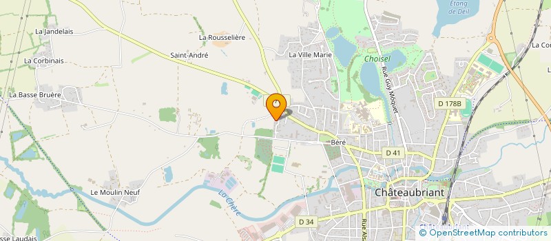 localisation de l'entreprise MONSIEUR YUNUS KOROGLU  CHATEAUBRIANT