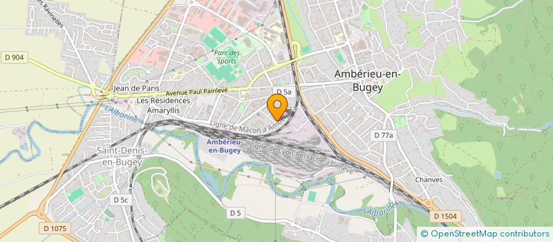 localisation de l'entreprise MONSIEUR YUNUS TETIK  AMBERIEU-EN-BUGEY