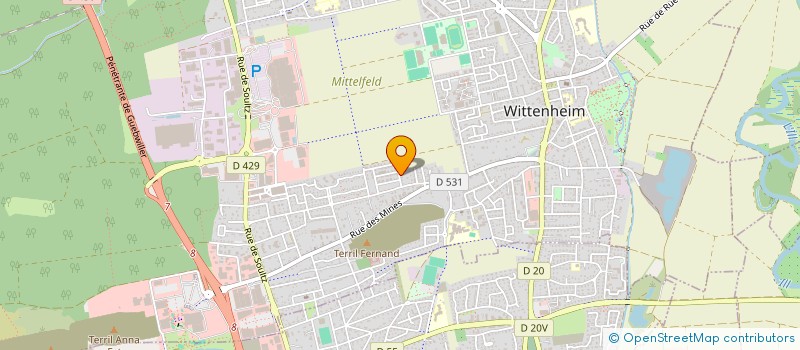 localisation de l'entreprise MONSIEUR YUNUS YILMAZ  WITTENHEIM