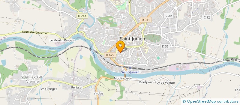 localisation de l'entreprise MONSIEUR YURI DIBONDO à SAINT-JUNIEN