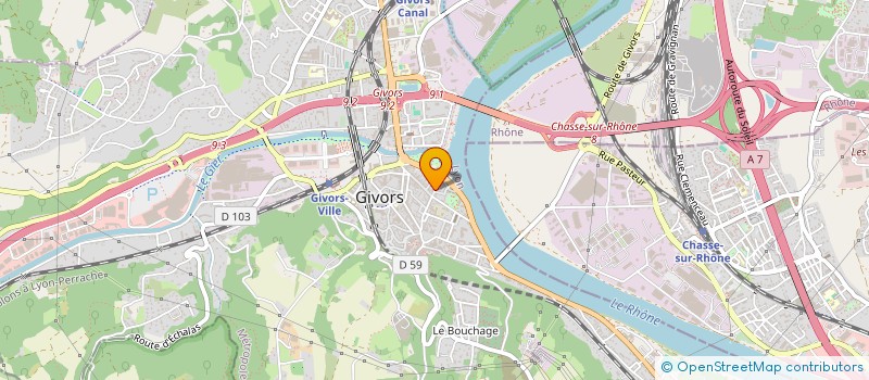 localisation de l'entreprise MONSIEUR YURISNEL MEDINA SUAREZ  GIVORS