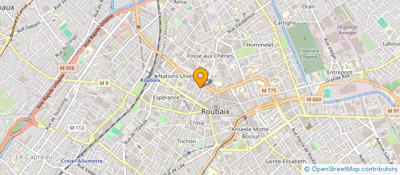 localisation de l'entreprise MONSIEUR YUSUF ALTINKAYNAK  ROUBAIX