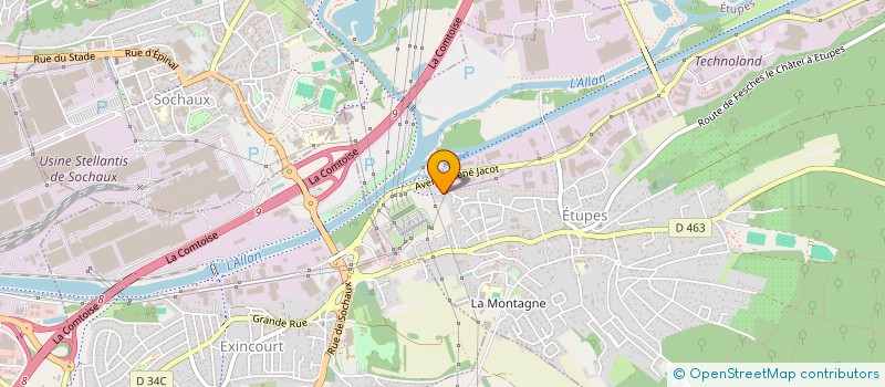 localisation de l'entreprise MONSIEUR YUSUF CECEN  ETUPES