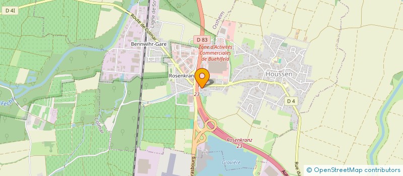 localisation de l'entreprise MONSIEUR YUSUF YAVUZ  COLMAR