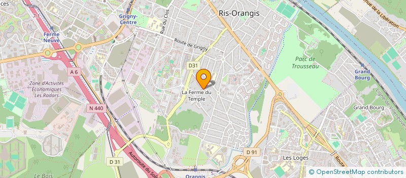 localisation de l'entreprise MONSIEUR YUSUFHAN SAHIN  RIS-ORANGIS