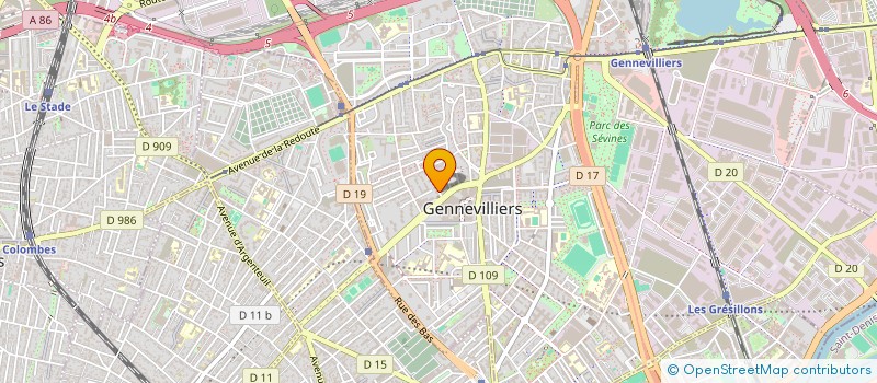 localisation de l'entreprise MONSIEUR YUVA DIF à GENNEVILLIERS