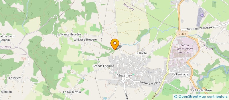 localisation de l'entreprise MONSIEUR YVAIN DAYRE  MESSIMY