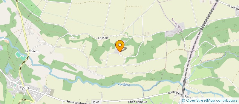 localisation de l'entreprise MONSIEUR YVAIN DUBOIS  EYZIN-PINET