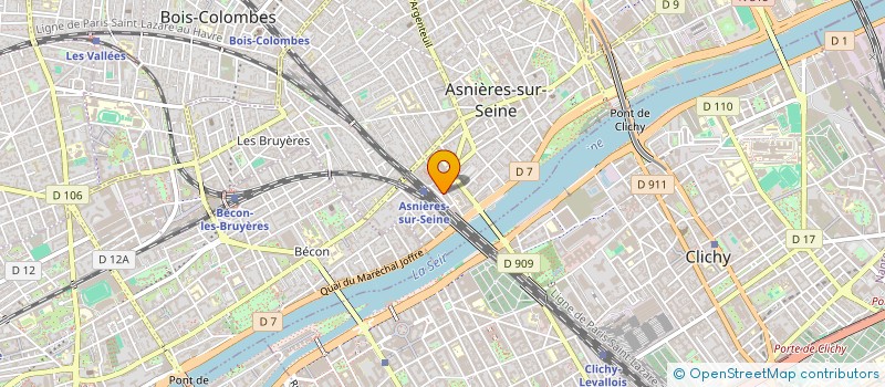 localisation de l'entreprise MONSIEUR YVAN-ANDRE NGNODJOM  ASNIERES-SUR-SEINE