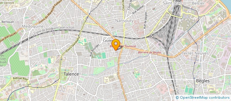 localisation de l'entreprise MONSIEUR YVAN ARLIX  TALENCE