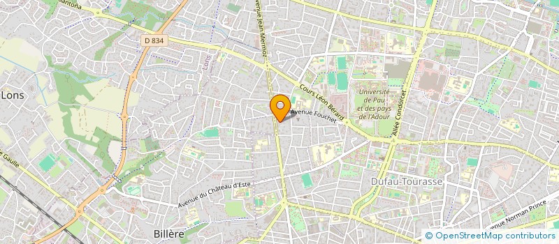 localisation de l'entreprise MONSIEUR YVAN ARRIEUX à PAU