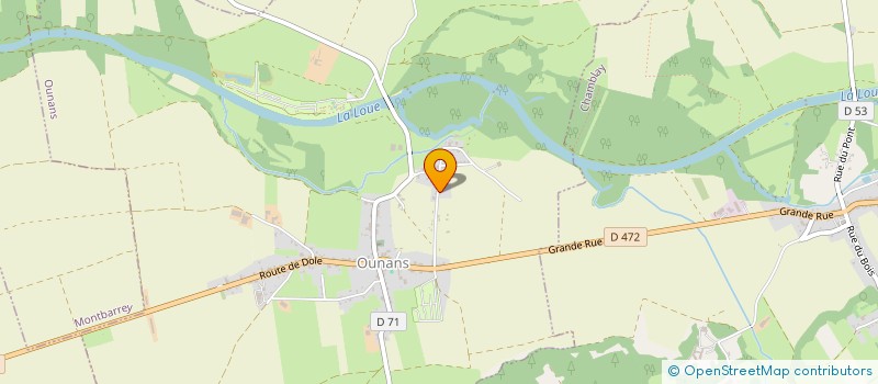 localisation de l'entreprise MONSIEUR YVAN AUGER  OUNANS